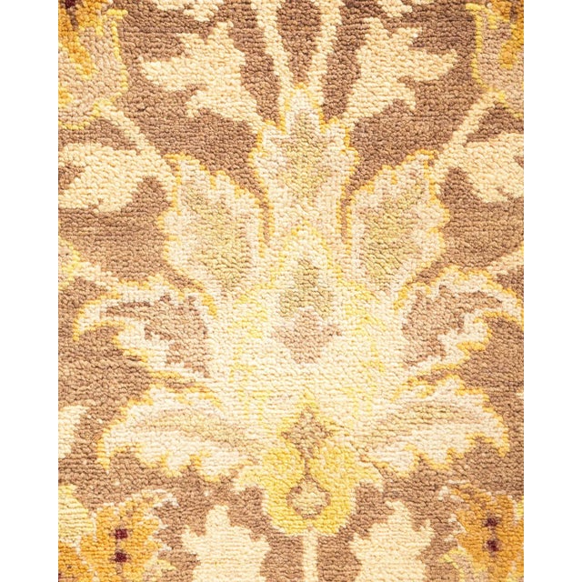Traditional Eclectic, One-of-a-Kind Hand-Knotted Area Rug in Brown, 6' 1" x 9' 1" For Sale - Image 3 of 8
