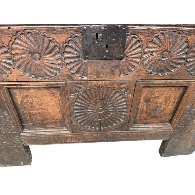 This wedding chest was mostly given to the newly wed couple often filled with surplus linnen en blankets and would often...
