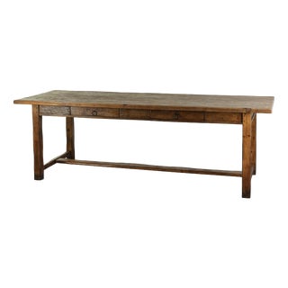 Large Antique 19th Century Farmhouse Dining in Pinewood For Sale