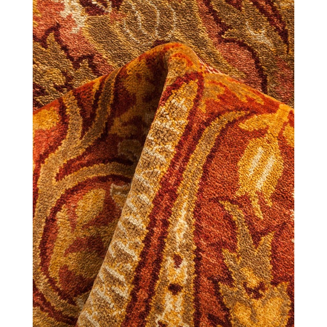 Textile Mogul Collection Hand-Knotted Runner - Yellow 2' 8" x 13' 6" For Sale - Image 7 of 9