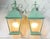 Green Pair of Vintage Solid Brass Lanterns - Timeless Elegance for Your Home For Sale - Image 8 of 13
