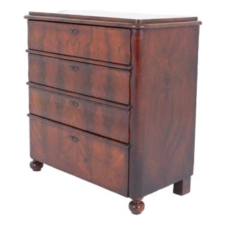 Biedermeier Chest of Drawers in Mahogany, 1860 For Sale