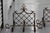Royal Lily Wrought Iron Grids, Set of 2 For Sale - Image 9 of 18