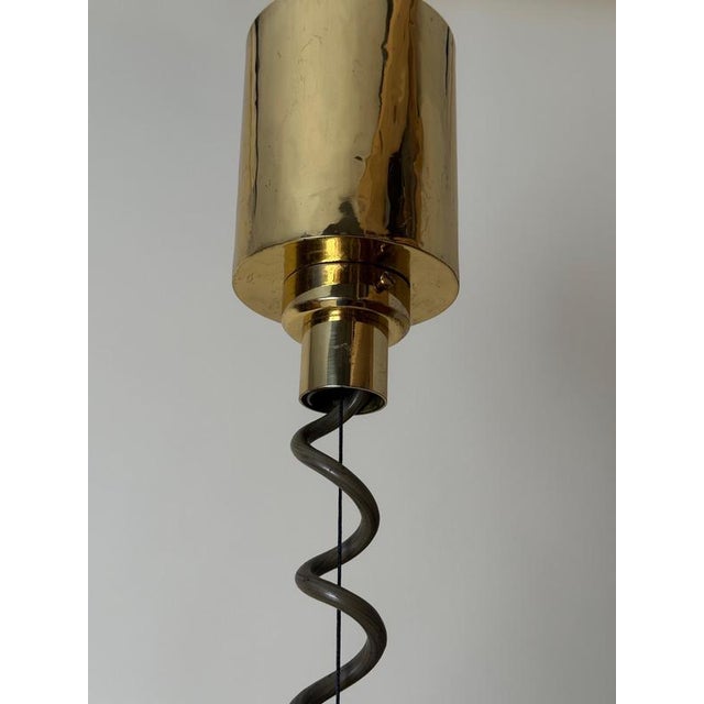 Austrian Brass Pendant attributed to Kalmar, Loos Manner, 1980s For Sale - Image 9 of 18