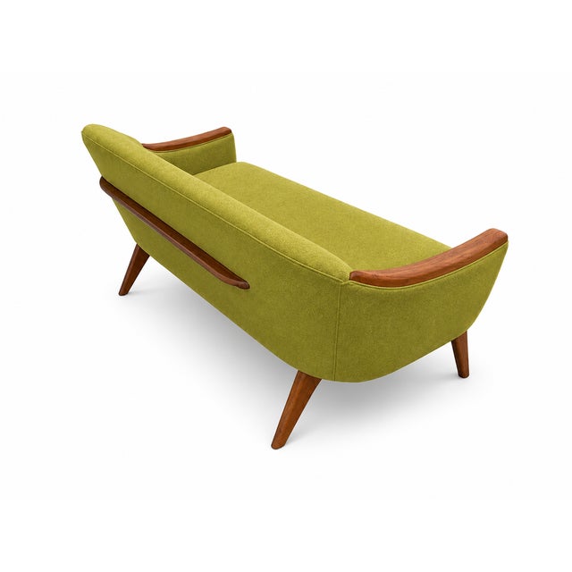 1960s Adrian Pearsall Sofa Electric Green Upholstery For Sale - Image 5 of 5
