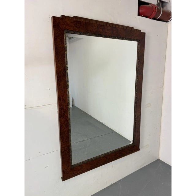 Large French Art Deco Wall Mirror, 1930s For Sale - Image 12 of 12