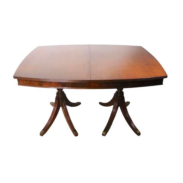 Duncan Phyfe Style Dining Table by Century Furniture With Four Leaves C 1940/60's For Sale In New York - Image 6 of 18