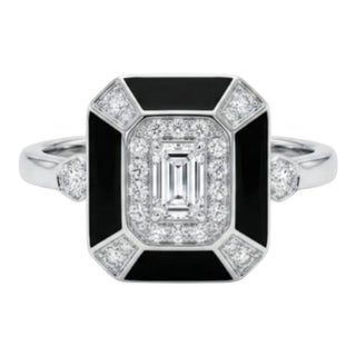 Natural Diamond Ring 18k Gold For Sale