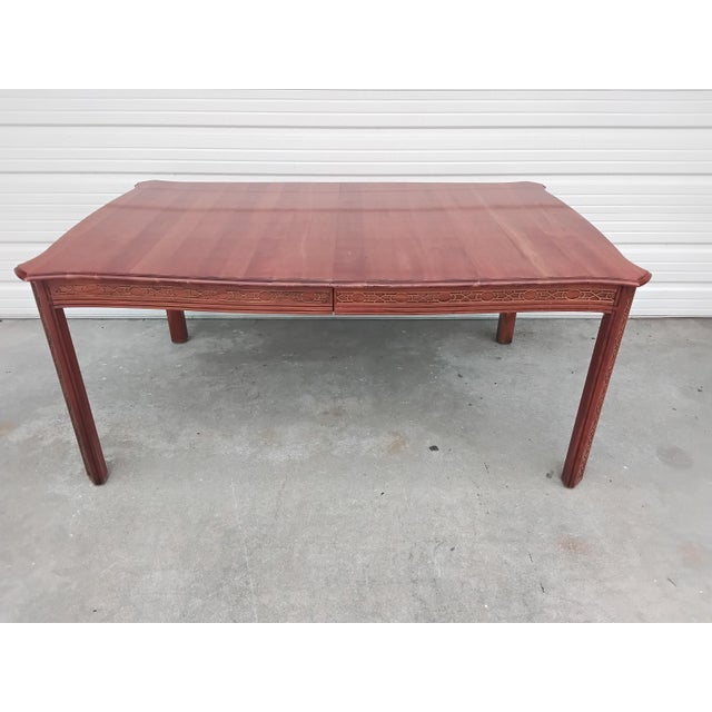 1990s Harden Fretwork Dining Table For Sale - Image 9 of 16