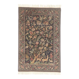 Vintage Persian Tabriz Rug, 04'07 X 06'11 For Sale