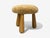 Brown Danish Modern Style, Honey Sheepskin, Maple, Shearling Footstools, Usa, 21st C. For Sale - Image 8 of 10