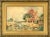 Yellow Early 20th Century Autumn Landscape Watercolor Painting by E. Camren, Framed For Sale - Image 8 of 8