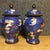 Late 20th Century Pair of Small Chinese Cloisonné Enamel Crane & Cloud Jars With Lids - 8" Tall For Sale - Image 5 of 9