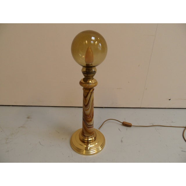 Vintage Table Lamp in Brass, 1960s For Sale - Image 9 of 9
