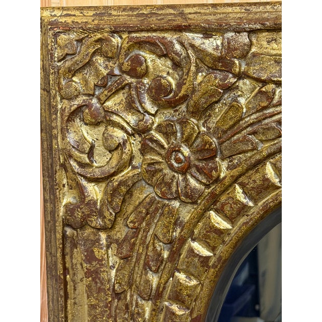 Bronze 2021 Park Hill Collection Antiqued Gold Oval Wall Mirrors—a Pair For Sale - Image 8 of 9