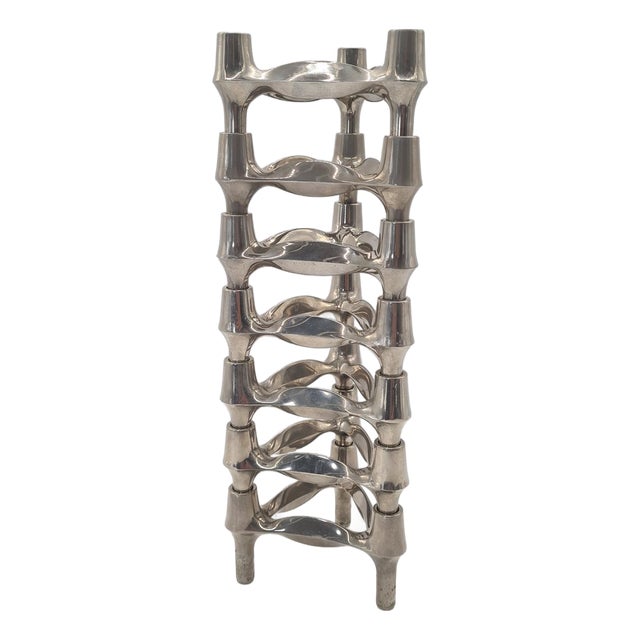 Space Age Modular Candleholders by Nagel Stoff, 1970s, Set of 7 For Sale