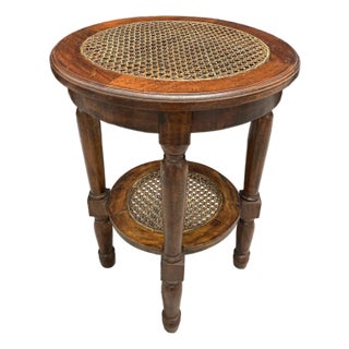 Mahogany Two-Tier Accent Table For Sale