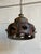 Vintage Mid-Century Modern Pendant Ceiling Lamp Brown Pottery Ceramic For Sale In Los Angeles - Image 6 of 12
