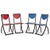 Sinus Chairs in Blue and Red Leather from KFF, Set of 4 For Sale - Image 13 of 13