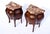 Late 19th Century Italian Burl Wood Bombe Nightstands, Breccia Marble Tops, 19th Century For Sale - Image 5 of 9