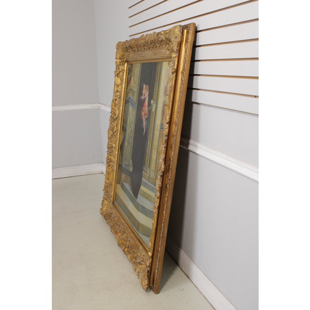 Age: C.1995 Details: Artist Signed ‘W.Russel’ ‘The Lily’ Fine Carved Details High Quality Construction Large Impressive...