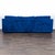 2010s Crate & Barrel 3-Seat Blue Velvet Sofa For Sale - Image 5 of 8