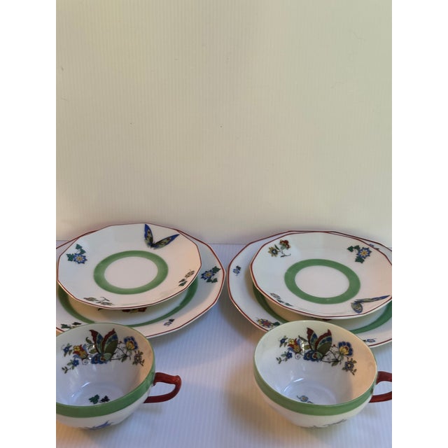 Antique 1910s Two(2) Trio Tea Sets From Porzellfabric Hertel, Jacob & Co. Rehau Bavaria Germany For Sale - Image 12 of 16