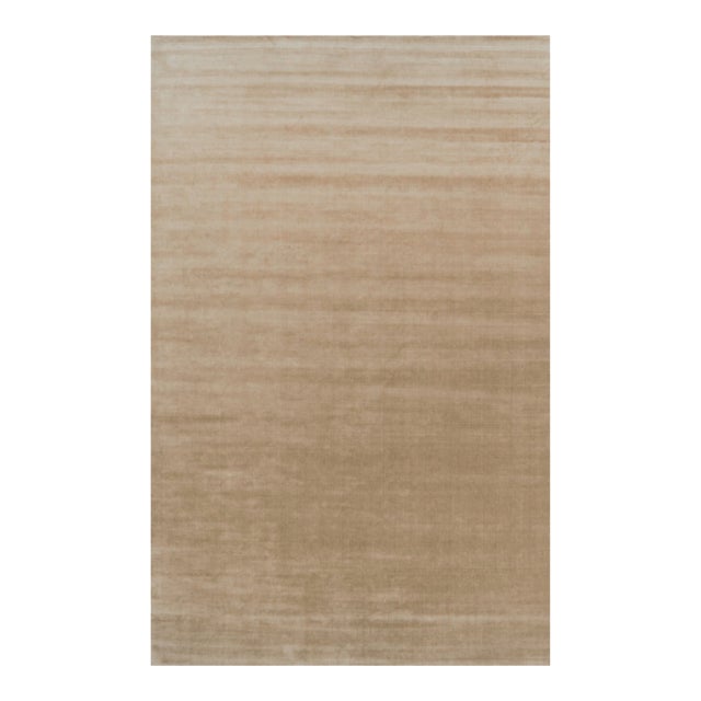 Rug & Kilim’s Oversized Contemporary Textural Solid Rug in Brown Tones-12x19 For Sale