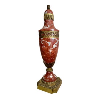 Louis XVI / Neoclassical Style Marble Table Lamp For Sale