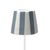 Contemporary Zafferano Ceramic Gray Striped Shade for Poldina Lido Lamp For Sale - Image 3 of 3