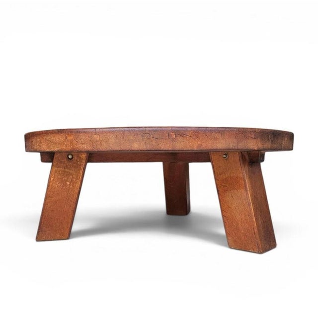 Vintage Brutalist Oak Coffee Table, 1960s For Sale - Image 4 of 18