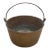 American Cast Brass and Forged Iron Handled Pail Bucket, Circa 1860s For Sale