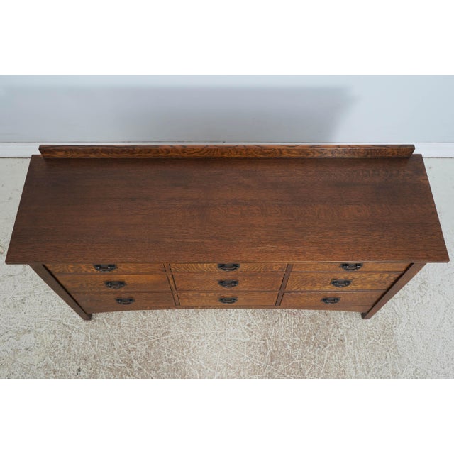 Stickley Mission Oak 9 Drawer Dresser For Sale In Philadelphia - Image 6 of 18