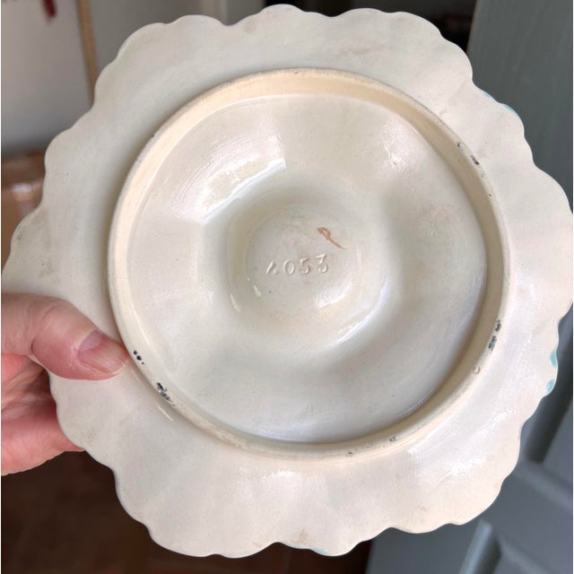 Rare Antique Fives Lille Majolica Oyster Plate - D For Sale - Image 12 of 12