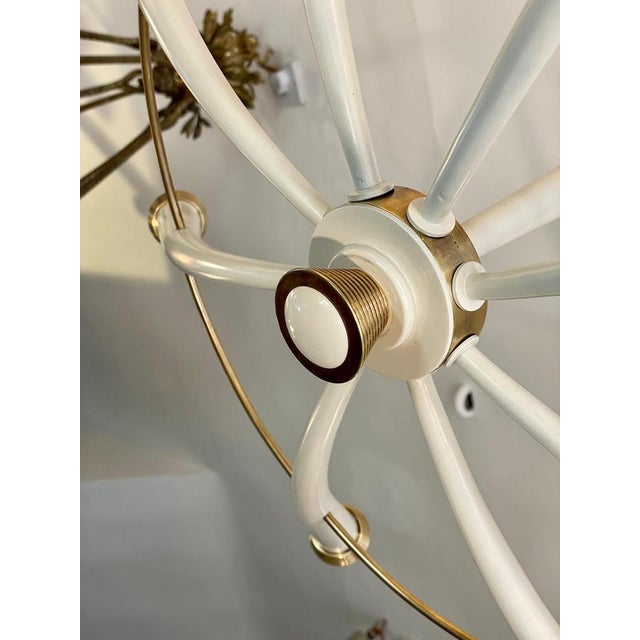 1950s Italian Brass Chandelier, 1950s For Sale - Image 5 of 15