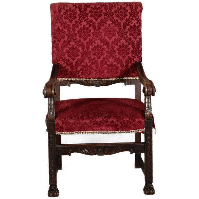 Age/age and origin/origin: The chair is probably from around 1900 and its origin is probably Germany Dimensions...