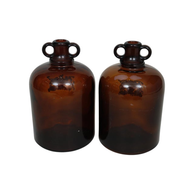 English British World War 1 Era Demijohns, a Pair For Sale - Image 3 of 5