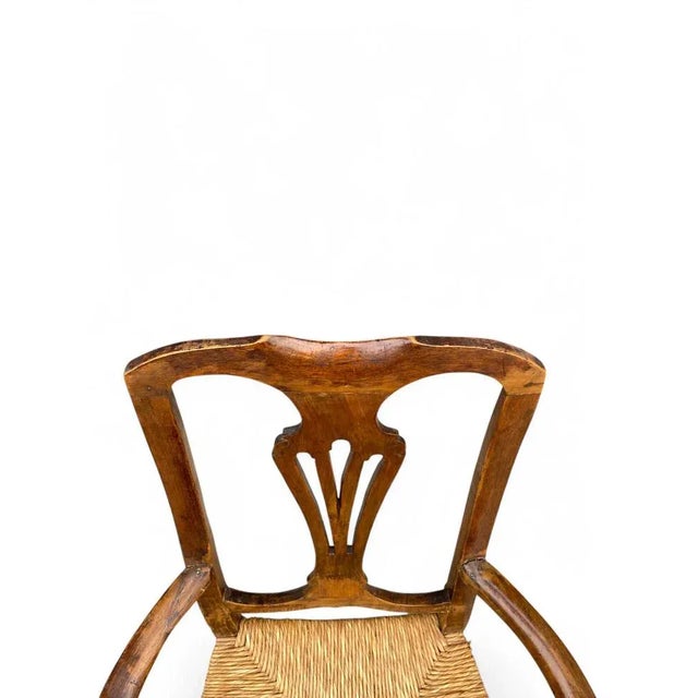 Louis XV Venetian Armchair in Walnut For Sale - Image 4 of 18