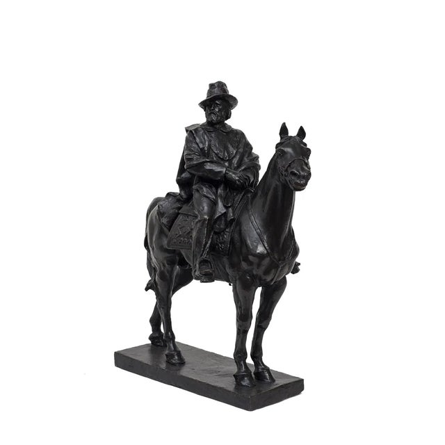 Garibaldi Riding a Horse - Original Bronze Sculpture by Carlo Rivalta Early 1900 For Sale