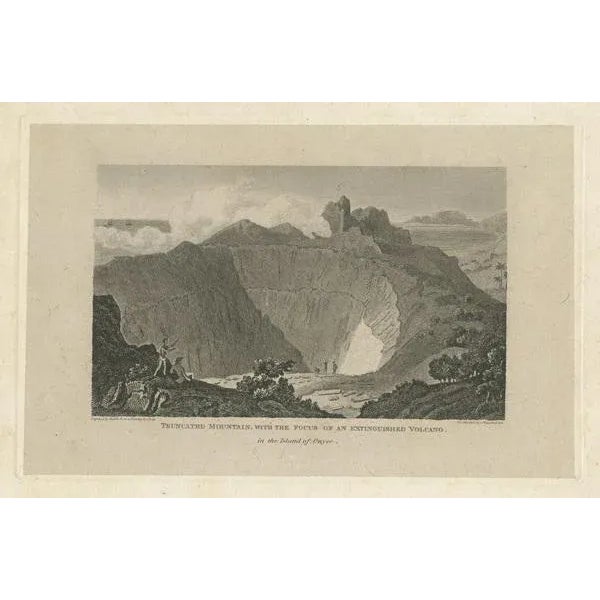 Title: Truncated Mountain, with the focus of an extinguished volcano in the island of Owyhee. Engraved by Deeble, from a...