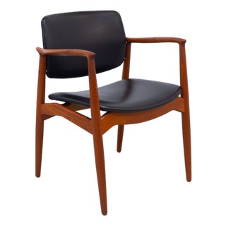Danish Teak Captains Chair by Erik Buch for Ørum, 1960s For Sale