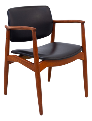 Danish Teak Captains Chair by Erik Buch for Ørum, 1960s