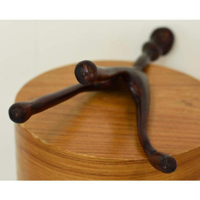 Freeform Modernist Carved Wood Table Top Sculpture Biomorphic For Sale - Image 9 of 10