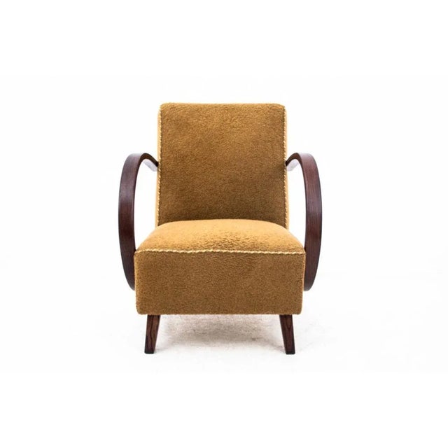 Art Deco Armchair by J. Halabala, Czech Republic, 1930s For Sale - Image 10 of 12