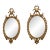 Pair Mirror Fair Colonial Williamsburg Oval Looking Glass Mirrors For Sale