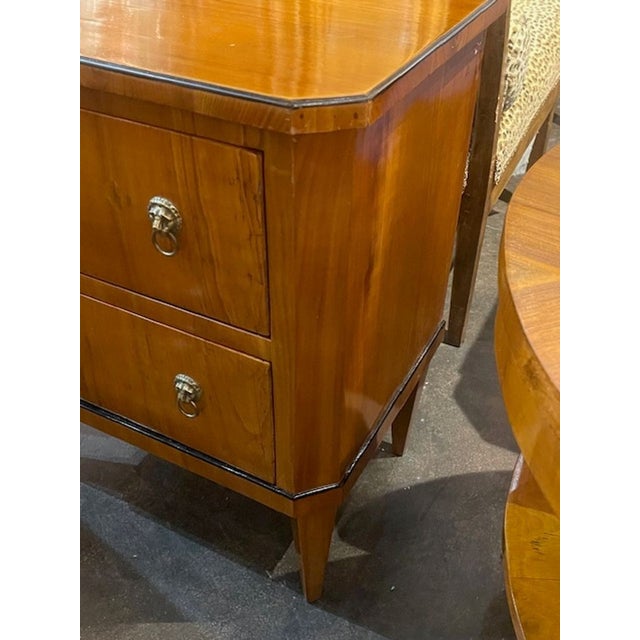 19th Century 19th C. German Biedermeier Walnut Side Table For Sale - Image 5 of 10