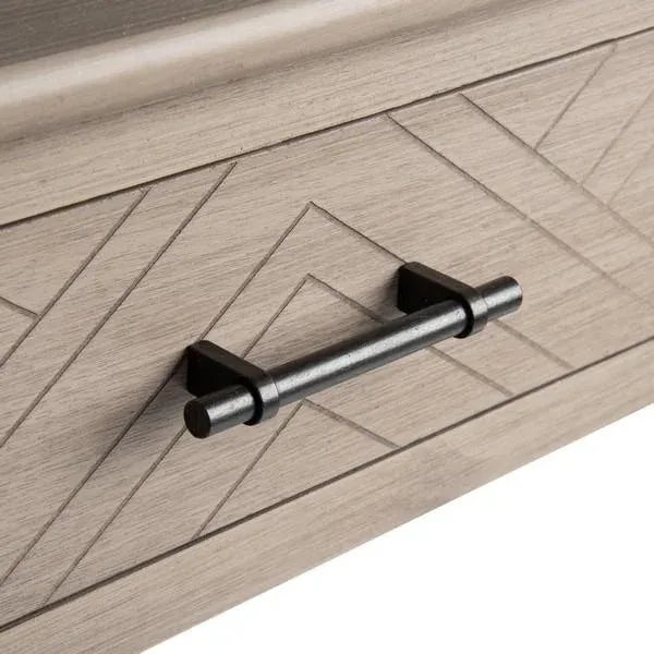 Greige Peyton 1 Drawer Accent Table - Greige For Sale - Image 8 of 11