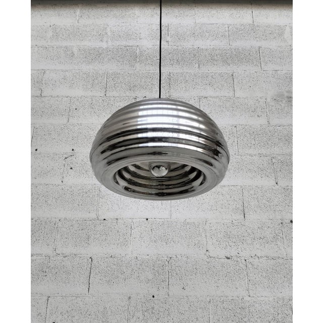 Mid-Century Modern Splugen Brau Pendant Lamp in Aluminum by Achille and Piergiacomo Castiglioni for Flos, 1970s For Sale - Image 3 of 13