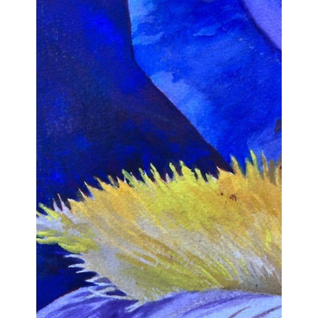 1980s Watercolor, Double-Sided, Floral Still LIfe, Signed by Florence Strauss For Sale - Image 15 of 18