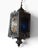 Vintage Gothic Spanish Revival Blue & Amber Glass Swag Lantern For Sale In Buffalo - Image 6 of 7